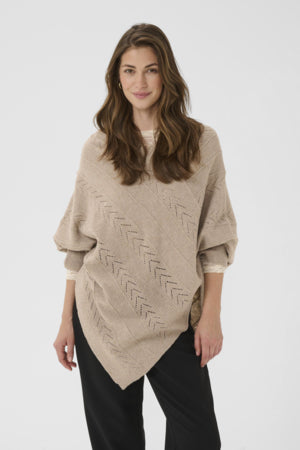 Cream - 10610828 - Poncho