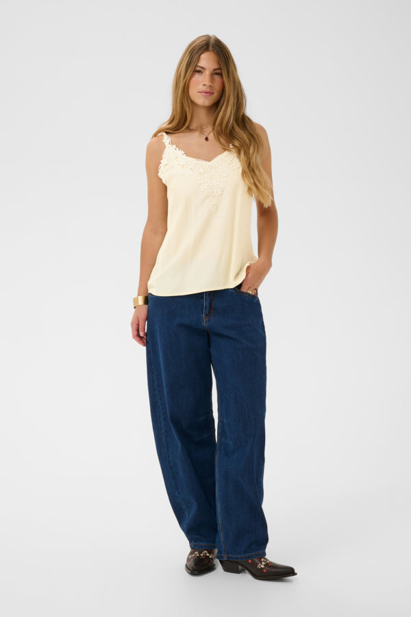 Cream - 10611224 - Beige Top