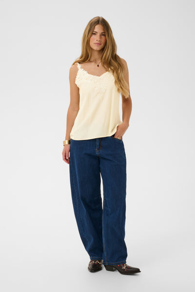 Cream - 10611224 - Beige Top