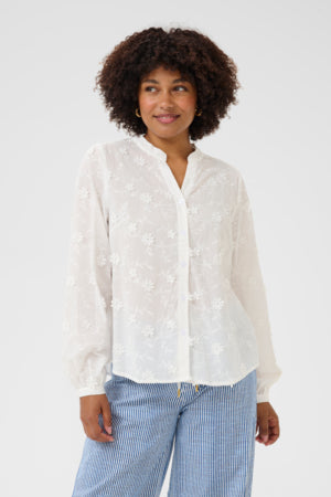 Cream - 10613317 Blouse