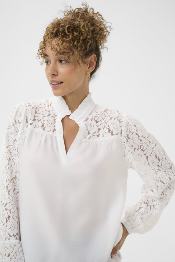 Cream - 10613845 - Blouse