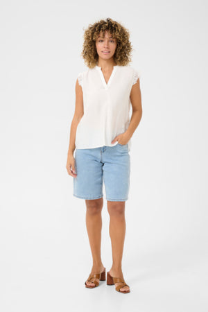 Cream - 10613954 - Blouse