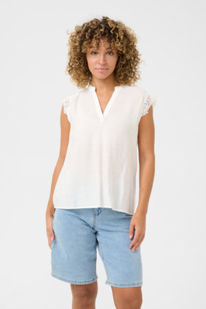Cream - 10613954 - Blouse