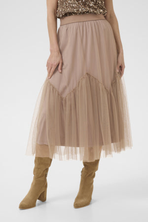 Cream - 10614131 - Skirt