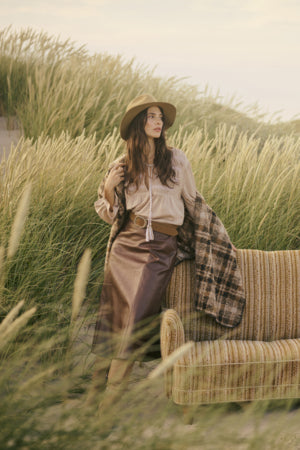 Cream - 10614242 - Skirt