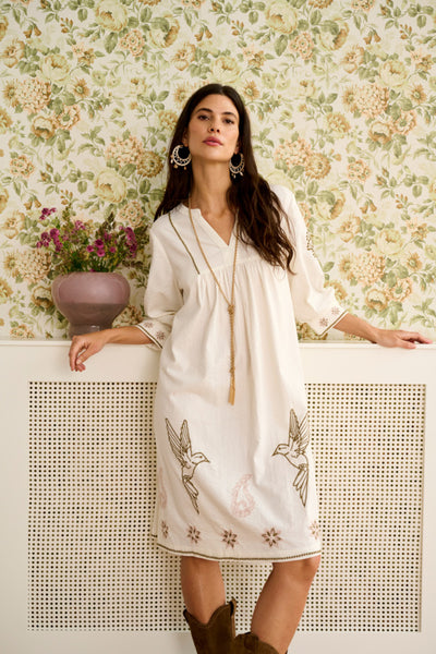 Cream - 10614774 - Dress