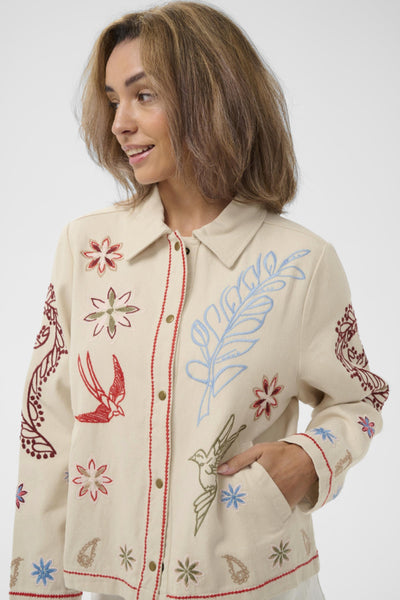 Cream - 10614839 - Jacket