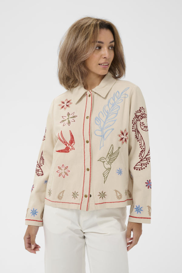 Cream - 10614839 - Jacket