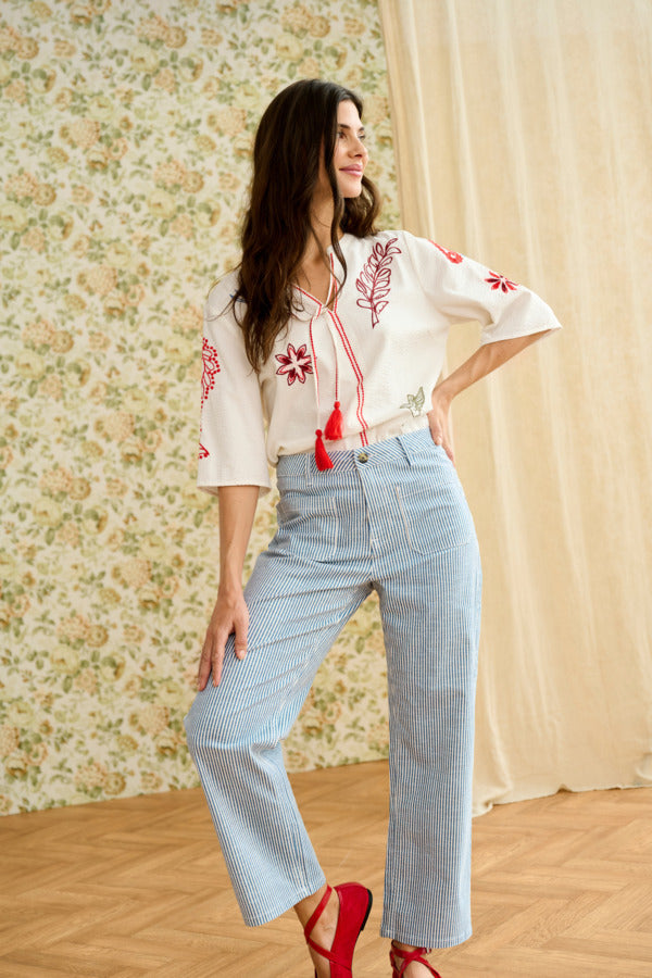 Cream - 10614840 - Blouse