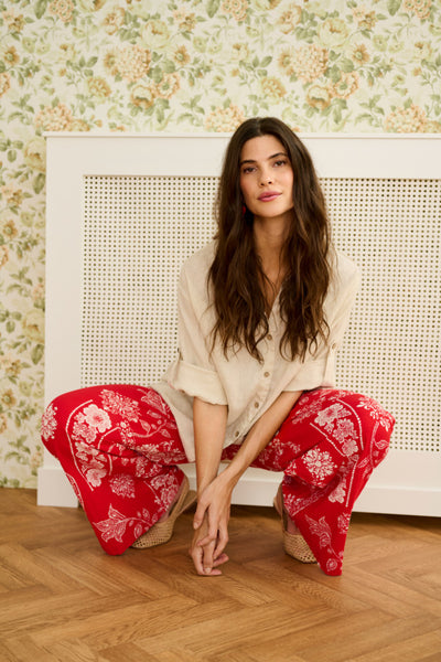 Cream - 10614917 - Trousers