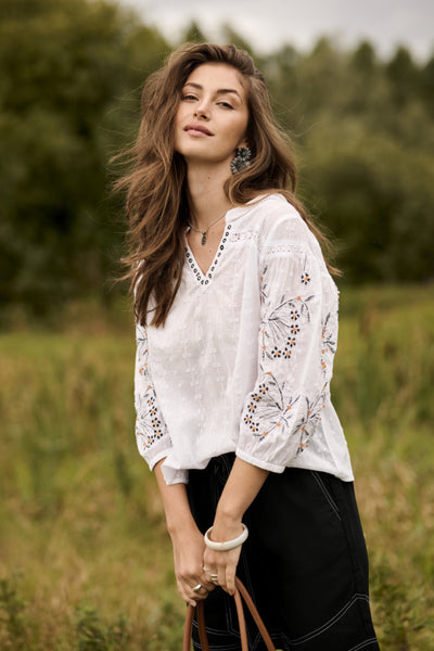 Cream - 10615060 - Blouse