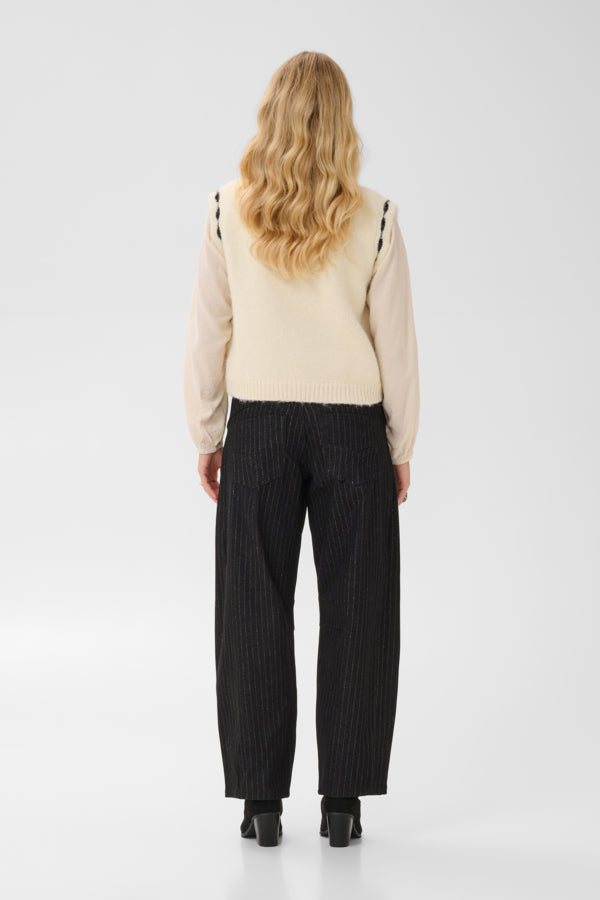 Cream - 615525 - Knitted Slipover