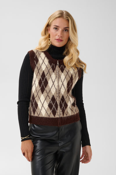Cream - 615666 - Knitted Slipover