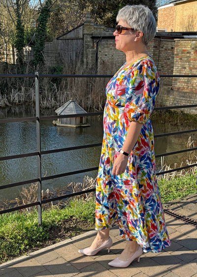 Foil - FO8287 - Printed Leaf Dress