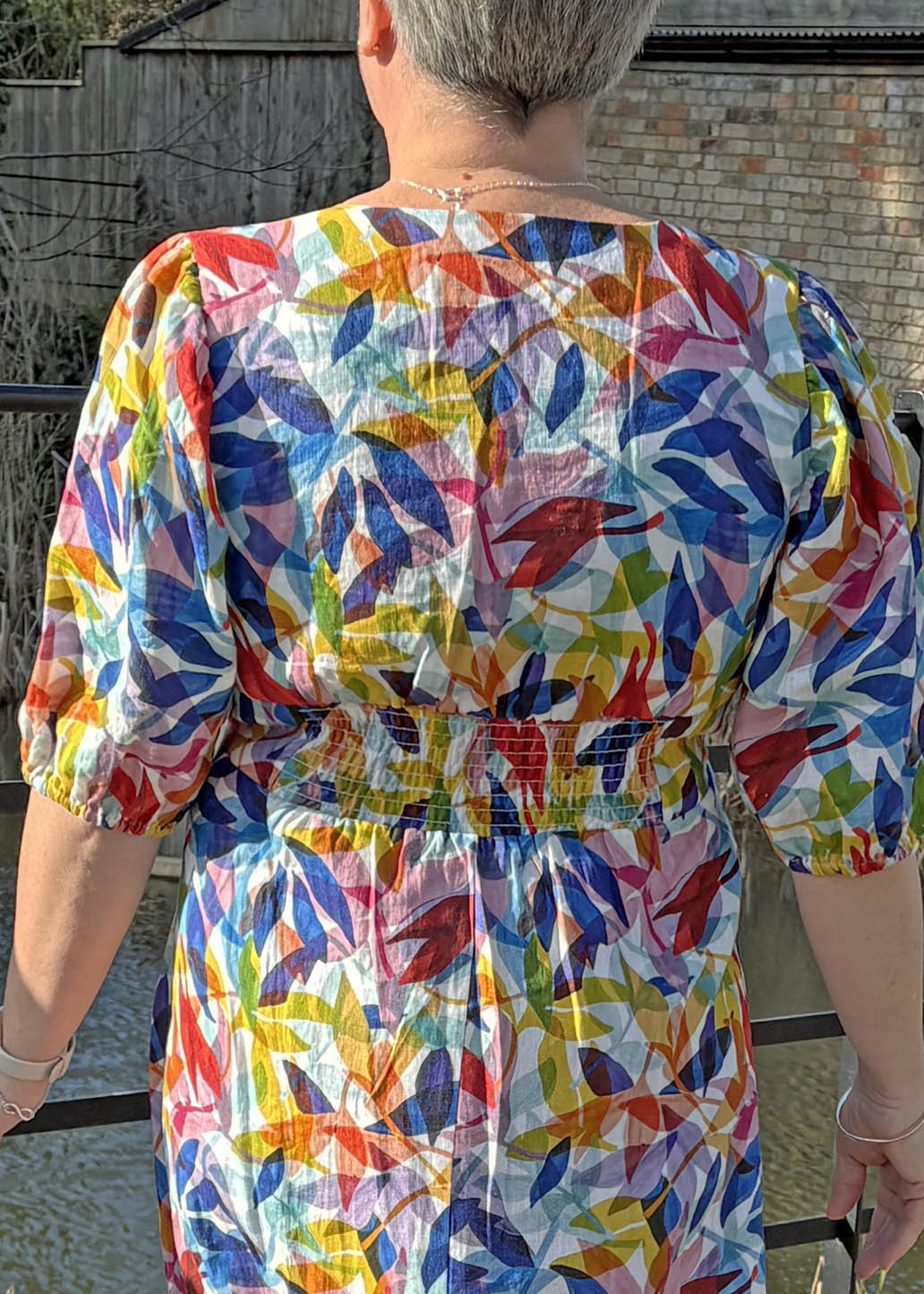 Foil - FO8287 - Printed Leaf Dress