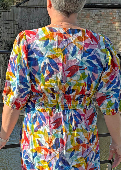 Foil - FO8287 - Printed Leaf Dress