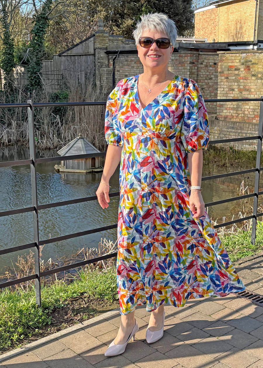 Foil - FO8287 - Printed Leaf Dress