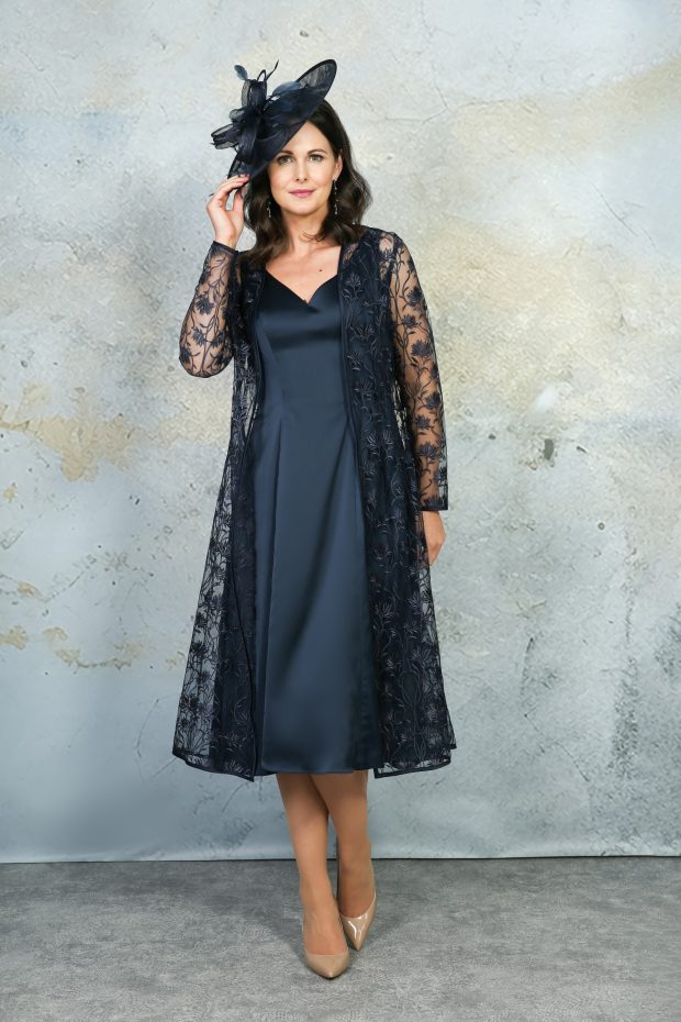Richard Designs - Rene - RDAD1276,RDAJ1276 - Dress/Lace Coat