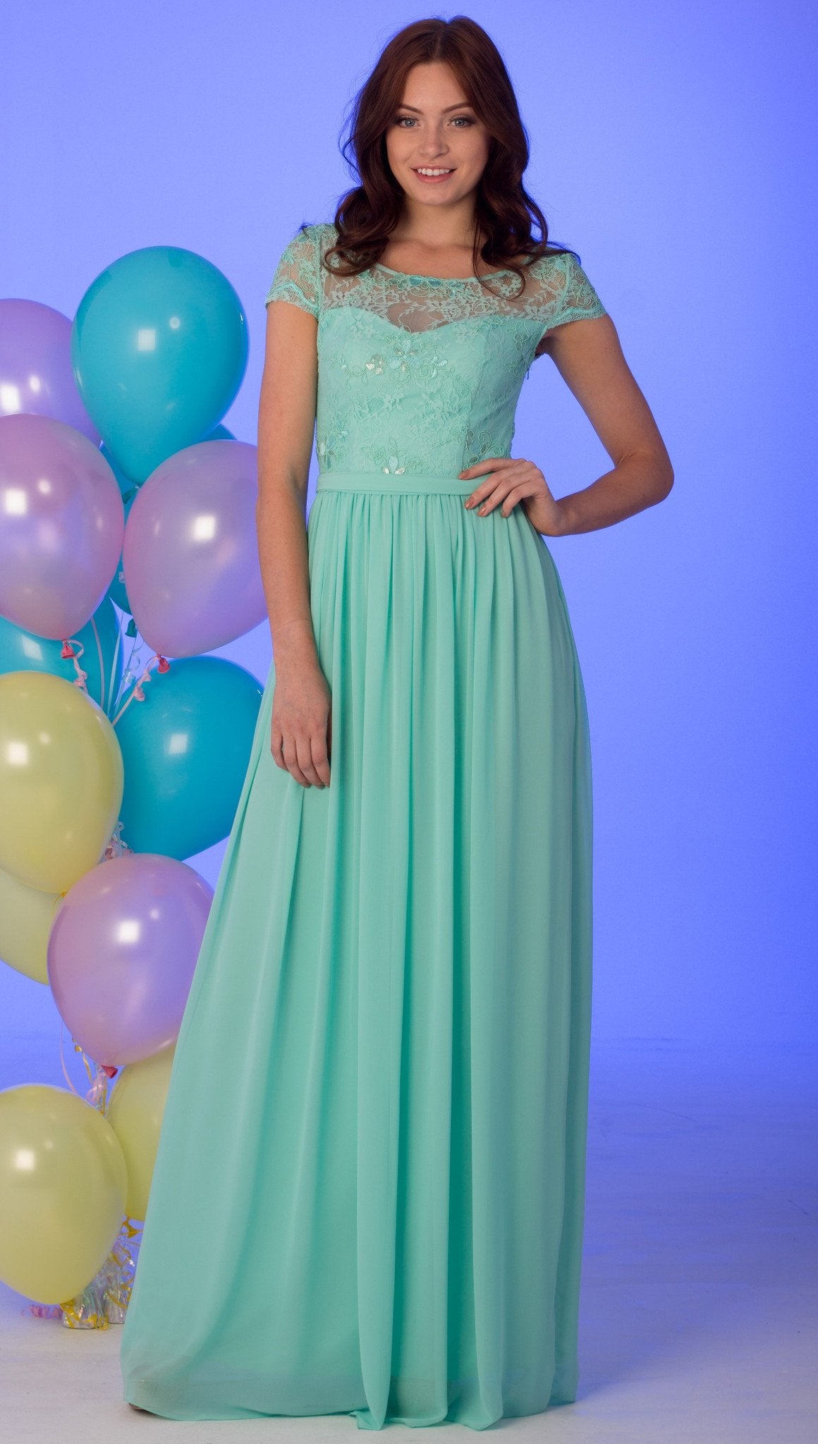 Nataliya  JE1908 Lace Prom Dress