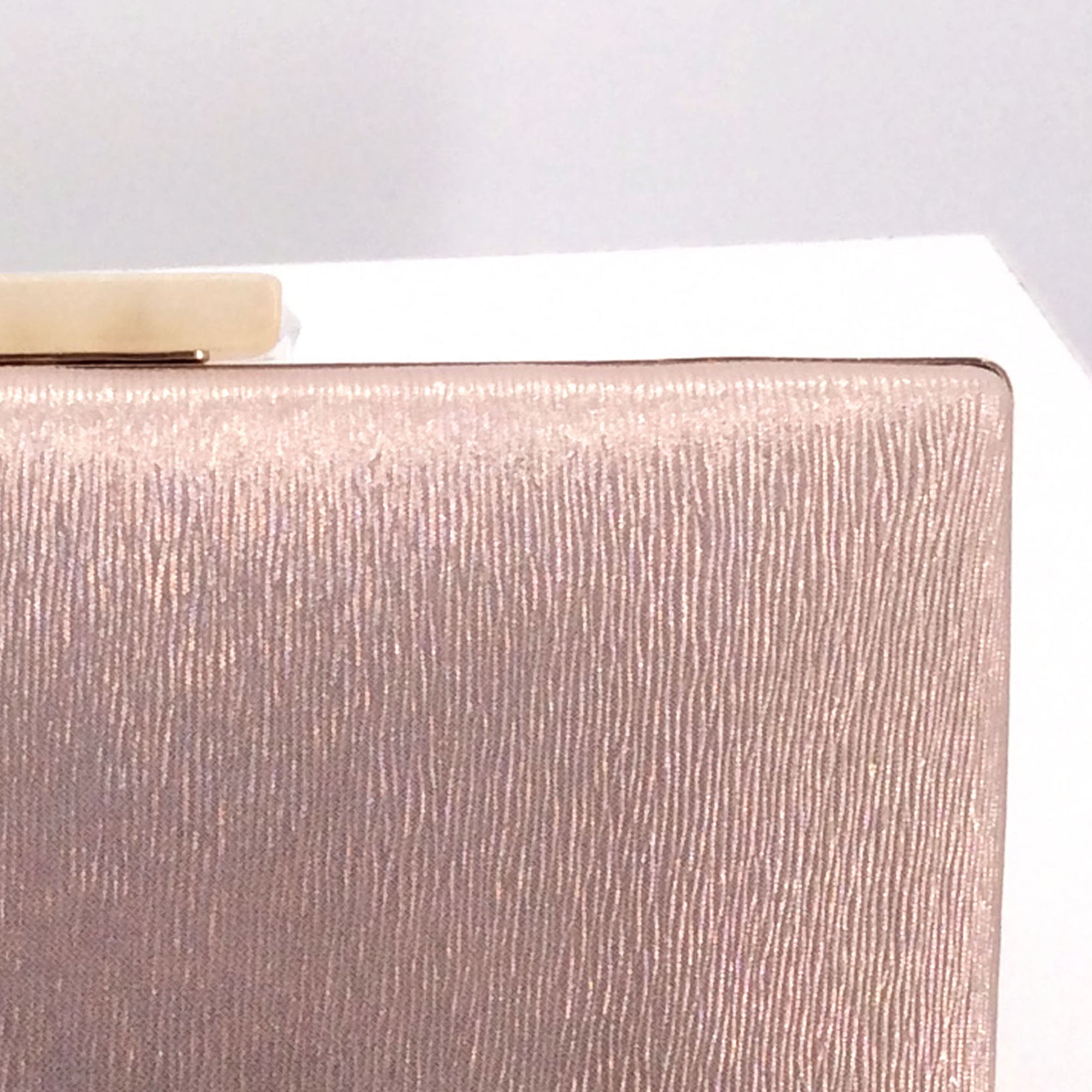 Rose gold 2024 metallic clutch bag